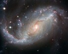 Una imagen que muestra una galaxia espiral.