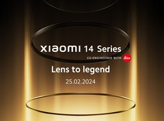 La serie 14 de Xiaomi se lanza mundialmente el 25 de febrero. (Fuente: Xiaomi)
