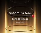 La serie 14 de Xiaomi se lanza mundialmente el 25 de febrero. (Fuente: Xiaomi)