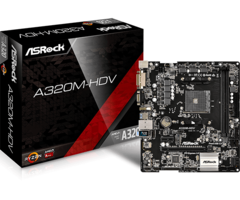 El Ryzen 9 5900X se mostró funcionando en un ASRock A320 HDV (Fuente de la imagen: ASRock)