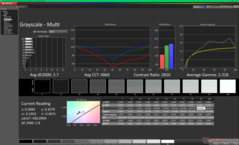 Escala de grises antes de la calibración