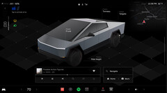 Pantalla de inicio de Cybertruck UI (imagen: Andrew Goodlad/Tesla)