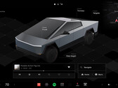 Pantalla de inicio de Cybertruck UI (imagen: Andrew Goodlad/Tesla)