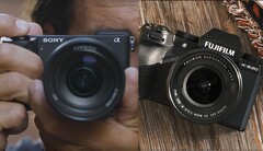 La Sony A6700 y la Fujifilm X-S20 ofrecen una gran potencia en cuerpos APS-C sorprendentemente pequeños. (Fuente de la imagen: Sony / Fujifilm - editado)