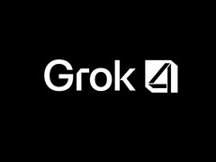 El logotipo del modelo lingüístico Grok 4 AI. (Fuente de la imagen: xAI)