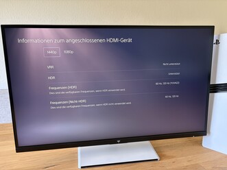 La PS5 Pro funciona sin problemas a una resolución QHD y a 120 Hz.