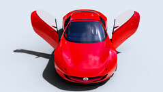Es poco probable que los faros empotrados lleguen a ninguna versión de producción del Mazda Iconic SP. (Fuente de la imagen: Mazda)