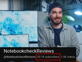 El canal de YouTube de Notebookcheck ha superado recientemente la barrera de los 50.000 suscriptores. (Fuente de la imagen: NotebookcheckReviews en YouTube)