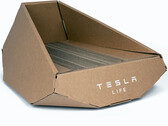 Caja sanitaria para gatos con forma de cibercamión (imagen: Tesla)