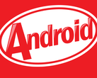Logotipo de Android 4.4 KitKat tal y como aparece en un smartphone Acer Liquid