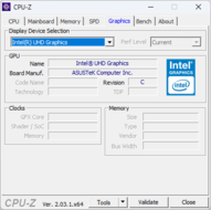 CPU-Z: Gráficos Intel