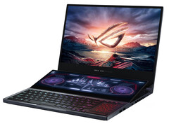 Se espera que el Asus ROG Zephyrus Duo GX551QS con Ryzen 9 5900H y RTX 3080 Mobile se lance durante el CES 2021. (En la foto: Asus ROG Zephyrus Duo GX550LXS).