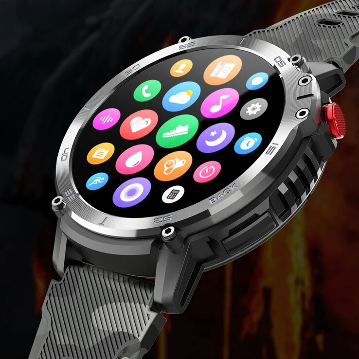 El smartwatch C22 dispone de una función de llamada por Bluetooth cuando se conecta al smartphone. (Fuente de la imagen: AliExpress)