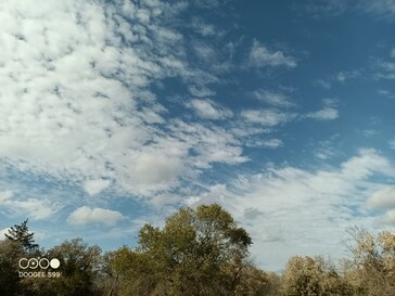 Foto del cielo en modo 108 MP.