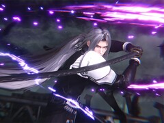 Sephiroth en acción en Final Fantasy VII: Ever Crisis.