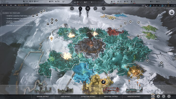 Una imagen que muestra una interfaz de Frostpunk 2.