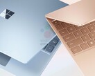 El Surface Laptop Go 3 en dos de sus cuatro colores de lanzamiento. (Fuente de la imagen: @rquandt &amp; WinFuture)