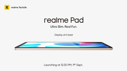 Pantalla del Realme Pad. (Fuente de la imagen: Realme)