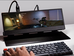 Una pantalla portátil ultra ancha para los jugadores en movimiento (Fuente de la imagen: Lukos)