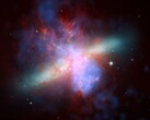 Una imagen que muestra la galaxia M82.