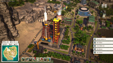 Una imagen en la que aparece un cohete en Tropico 5.