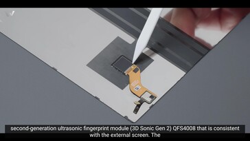 Vivo X Fold3 Pro: Sensor ultrasónico de huellas dactilares bajo la pantalla Flex.