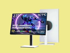 El monitor para videojuegos KTC M27P6S cuenta con un panel IPS 4K con una frecuencia de actualización de 160 Hz y 2.304 zonas de atenuación.