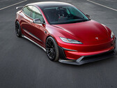 El nuevo kit aerodinámico añade 426 libras de carga aerodinámica al Tesla M3P (Fuente de la imagen: Unplugged Performance/X)