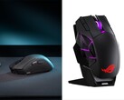 Ratones para juegos ROG Gladius IV Ace (izquierda) y ROG Spatha X 65K (derecha).