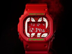 El nuevo reloj G-Shock x Evangelion seguiría al DW-5600EVA-02 (en la imagen). Fuente de la imagen: hicco0414 en eBay