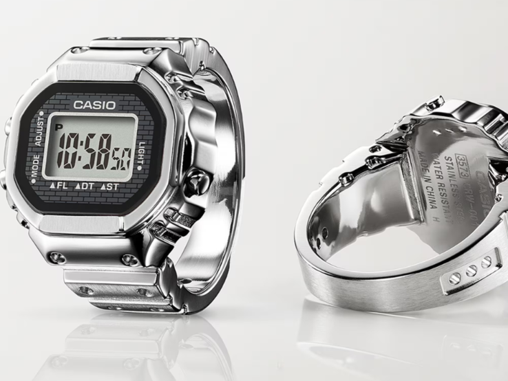 El reloj de anillo Casio CRW-001-1. (Fuente de la imagen: Casio)