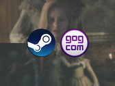 Capturas de pantalla de ambos juegos Remothered, con los logotipos de Steam y GOG en la parte superior.
