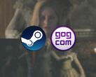 Capturas de pantalla de ambos juegos Remothered, con los logotipos de Steam y GOG en la parte superior.