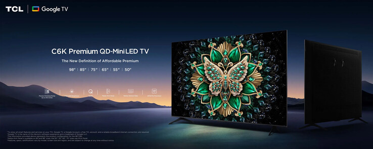 El televisor QD-MiniLED C6K, C61K o C69K de TCL. (Fuente de la imagen: TCL)