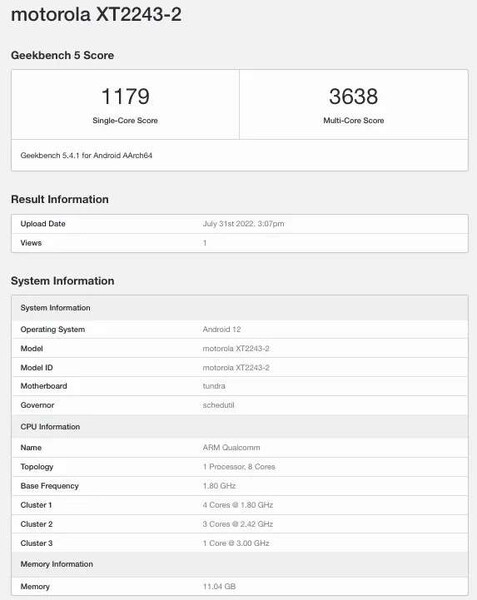 (Fuente de la imagen: Geekbench vía MySmartPrice &amp; GSMArena)