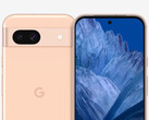 El Pixel 8a con su fondo de pantalla Hematite. (Fuente de la imagen: @OnLeaks &amp; SmartPrix - editado)