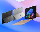 La Surface Pro 12 en sus tres opciones de color rumoreadas.