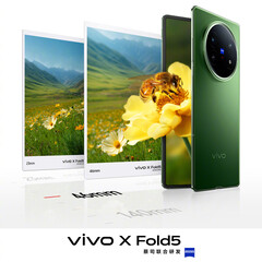 El Vivo X Fold5 tiene mucho trabajo por delante con la inminente llegada del Magic V5 y el Galaxy Z Fold7. (Fuente de la imagen: Vivo)