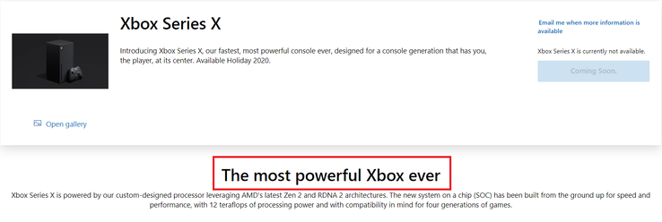 La Xbox más poderosa. (Fuente de la imagen: Microsoft)