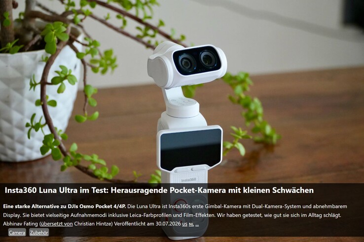 Nuestra reseña de la Insta360 Luna Ultra