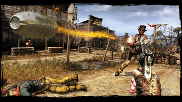 Una imagen que muestra un combate en «Call of Juárez: Gunslinger».