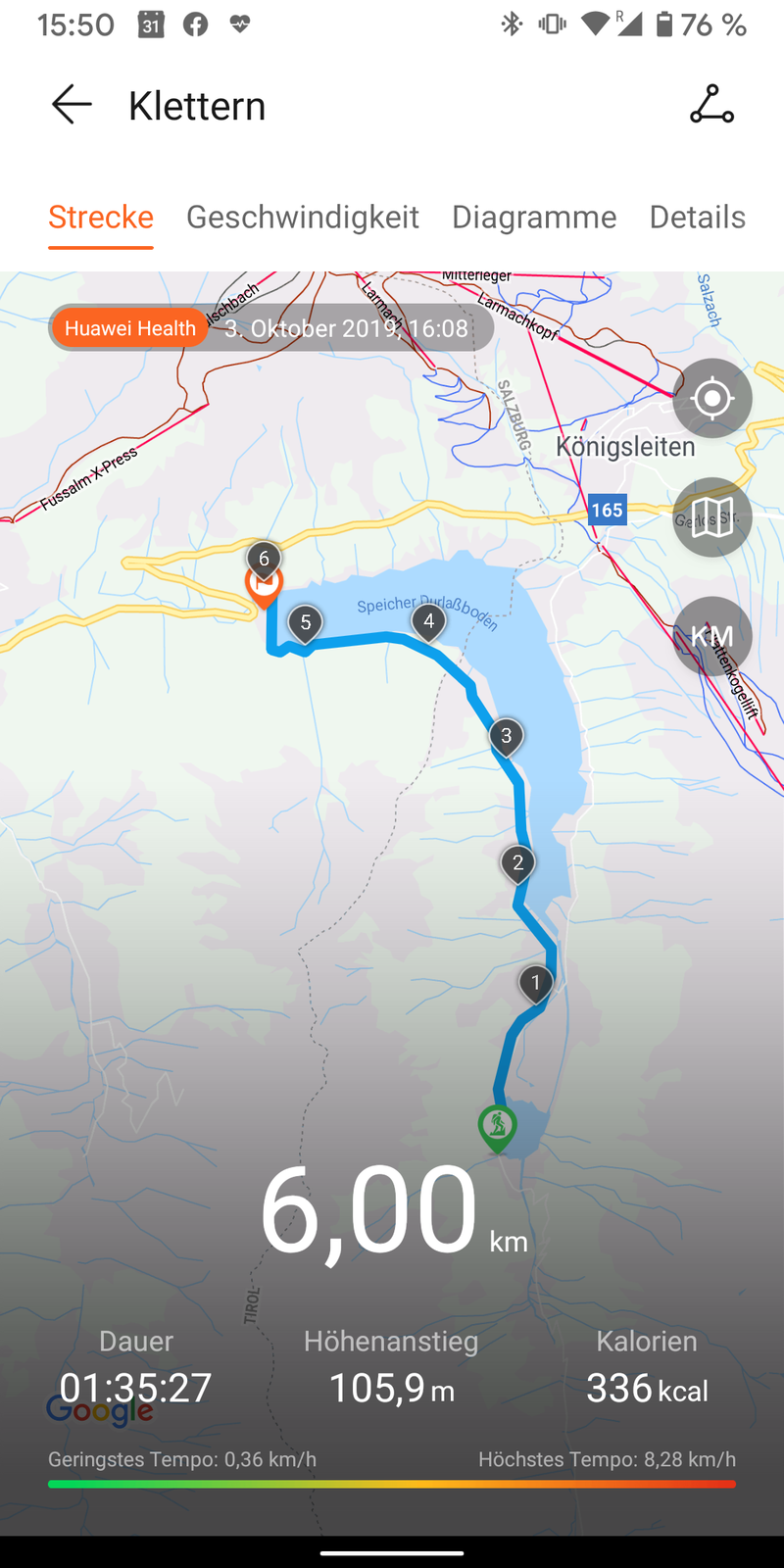 maps on huawei watch gt