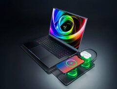 Razer ha metido dos bobinas de carga Qi en una funda para portátil.