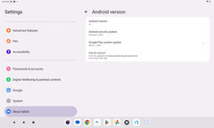 Software de la Lenovo Tab P11 2022 (Gen 2)