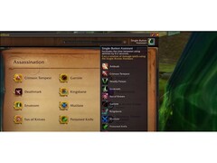 Una captura de pantalla de un video de WoWCast en YouTube mostrando la nueva herramienta de Asistencia de Rotación en WoW. (Fuente de la imagen: Blizzard/World of Warcraft en YouTube)