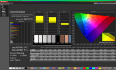 ColorChecker antes de la calibración (P3)