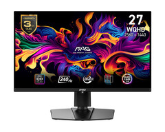 El MSI MAG 271QPX QD-OLED E2 será ligeramente más barato que el actual MSI MAG 271QPX QD-OLED. (Fuente de la imagen: MSI)