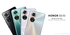 El Honor 50 se comercializará en cuatro colores a partir del próximo mes. (Fuente de la imagen: Honor)