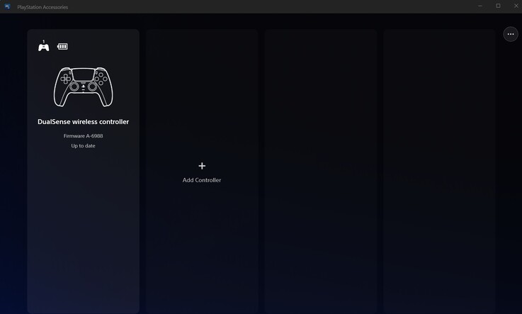 El RH-5189 se registra correctamente en la aplicación de Windows «Accesorios de PlayStation» de Sony.