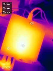 Fuente de alimentación durante la prueba de resistencia